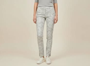 zara woskowane spodnie: Zara, Spodnie materiałowe damskie, rozmiar M — 1