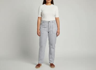 h m cargo damskie: H&M, Spodnie materiałowe damskie, rozmiar XL — 6