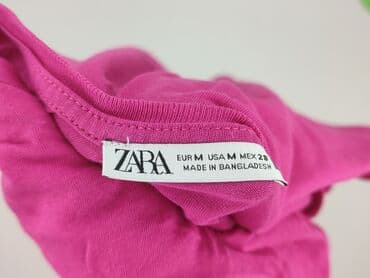 zara koszulka z prązkowanej dzianiny: Zara, T-shirt damski, M — 4