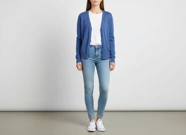 narzutka h m: H&M, Kardigan damski, rozmiar S — 1