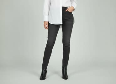 dżinsy czarne: Jeansy damskie, rozmiar M — 6