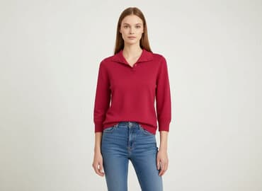 sweter piórkowy na drutach: Bluzka damska, rozmiar S — 1