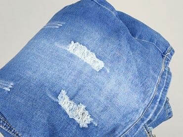 spodnie nabijane ćwiekami: Denim, Ogrodniczki damskie, S — 5