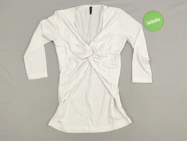 biała bluzka z dekoltem v: Amisu, Women's blouse, size XS — 3