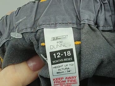 czarne sukienki plus size: Baby material trousers, 12-18 months, 80-86 cm, St. Bernard, condition - Good — 4