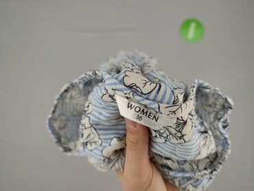 niebieska bluzki z bufiastymi rękawami: Bluzka damska, rozmiar S — 4