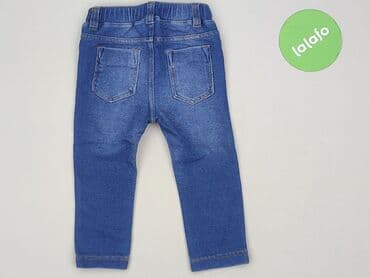 stroje kąpielowe dla dziewczynek 0 3 lata: Spodnie jeansowe, H&M, 9-12 miesięcy, stan - Idealny — 3