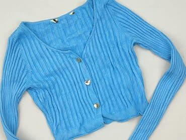 sweter w paski z serduszkiem: Kardigan damski, S — 1