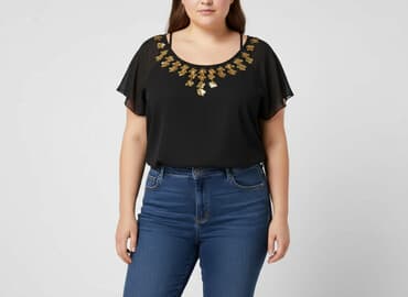 srebrna bluzka h m: H&M, Жіноча блуза, розмір 5XL — 1