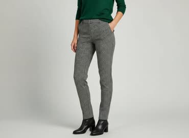 spodnie serduszka by o la la czarne: Oasis, Spodnie materiałowe damskie, rozmiar L — 6