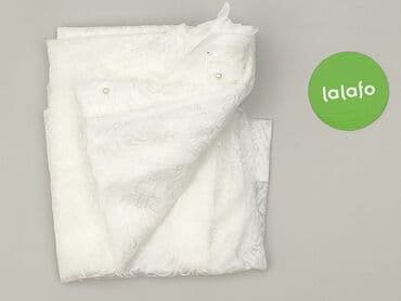 Biała firana/zasłona żakardowa z dekoracyjnymi perełkami - Materiał — 3