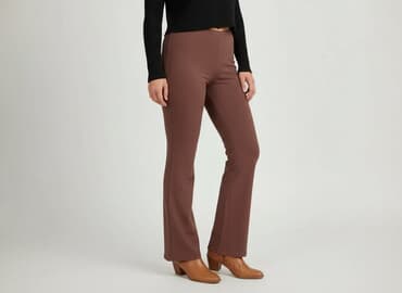 legginsy z futerkiem primark: PrettyLittleThing, Spodnie materiałowe damskie, rozmiar S — 7