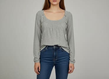 bluzki basic długi rękaw: Bluzka damska, rozmiar M — 7