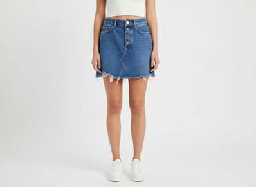 spodnie jeans bershka: Bershka, Spódnica damska, rozmiar 2XS — 6