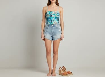 koszula w palmy h m: H&M, Top damski, rozmiar L — 1