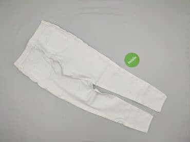 biale szerokie jeansy: F&F, Jeansy damskie, rozmiar M — 3