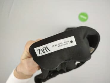 legginsy z wysokim stanem modelujące: Zara, Spodnie materiałowe damskie, M — 4