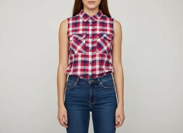 cropp koszula w kratę damska: Cropp, Сорочка жіноча, розмір XS — 1
