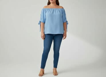 bluzka z odkrytym ramieniem allegro: Bluzka damska, rozmiar XL — 6