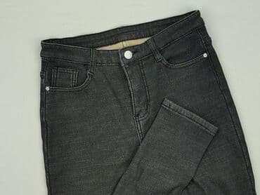 czarne spodnie damskie stradivarius: Jeansy damskie, rozmiar M — 1