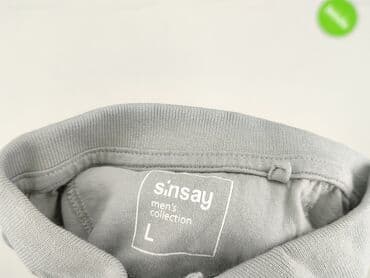 koszulka z napisem california: Sinsay, Koszulka polo dla mężczyzn, L — 4