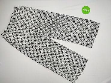 biale klapki a: Spodnie materiałowe damskie, rozmiar L — 2