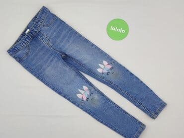 legginsy ocieplane 110: Spodnie jeansowe, Little kids, 7 lat, 116/122, stan - Bardzo dobry — 2