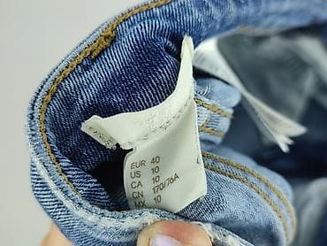 mid riser: H&M, Jeansy damskie, rozmiar L — 4