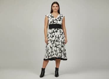 sukienki satynowa midi: Sukienka damska, rozmiar XL — 1