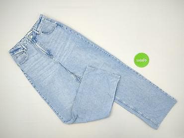 wysoki stan: Denim, Jeansy damskie, rozmiar M — 2