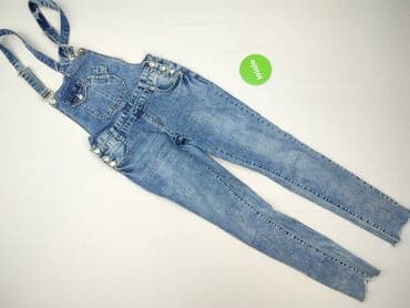 jeansowe ogrodniczki damskie: Ogrodniczki damskie, rozmiar S — 2