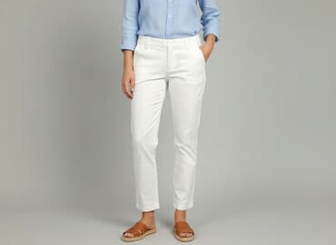 spodnie zara z paskiem: Zara, Spodnie materiałowe damskie, rozmiar M — 6