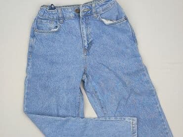 kurtki the north face dla dzieci: Spodnie jeansowe, Reserved, 11 lat, 140/146, stan - Idealny — 1
