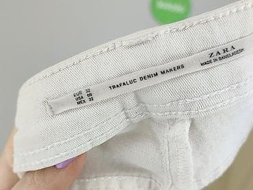 dżins tekst: Zara, Jeansy damskie, rozmiar 2XS — 5