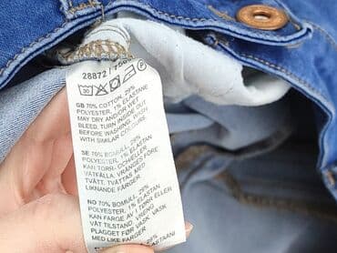 deichmann srebrne buty: Denim, Jeansy damskie, rozmiar M — 5