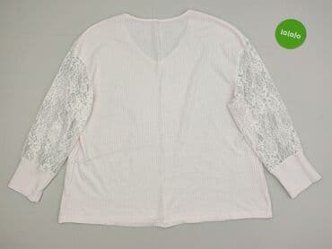 prześwitująca bluzka z długim rękawem: Bluzka damska, rozmiar 4XL — 3