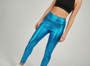 świecące legginsy: Spodnie materiałowe damskie, rozmiar S — 6