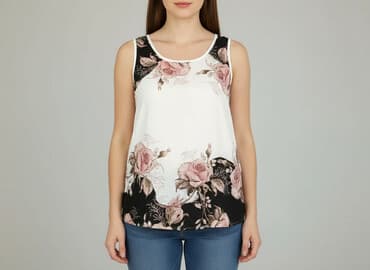 shein czarne bluzki: Shein, Top damski, rozmiar M — 6