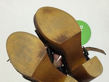 ccc klapki damskie na koturnie lasocki: Lewski, Sandały damskie, rozmiar 35 — 4