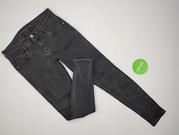 czarne jeansy pull: Orsay, Jeansy damskie, rozmiar M — 2
