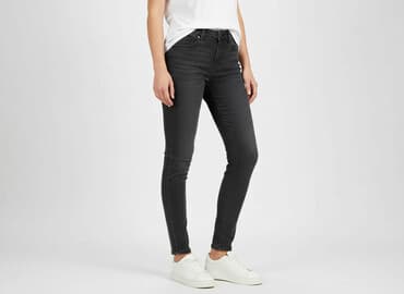 szare szerokie jeansy: Sinsay, Jeansy damskie, rozmiar L — 6