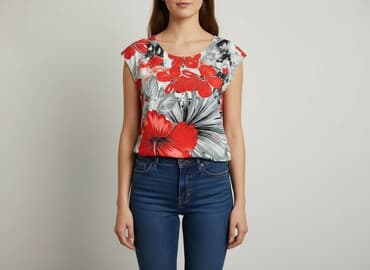 reserved czerwona bluzki: Bluzka damska, rozmiar L — 6