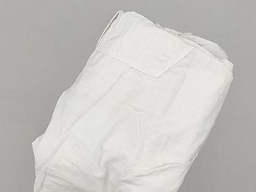 biale materialowe spodnie: Papaya, Spodnie 3/4 damskie, rozmiar 2XL — 5