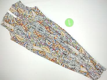 ponczo c: Kombinezon damski bez rękawów, wzorzysty - Fason: długi kombinezon z — 3