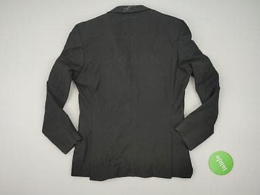 tshirt: Męska marynarka Supreme – klasyczna czerń - Krój: jednorzędowy — 3