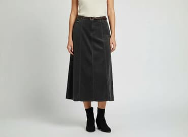 sztruksowa spódnice midi: Spódnica damska, rozmiar M — 1