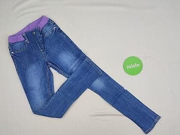 kurtki drill: Spodnie jeansowe, H&M, 8 lat, 128, stan - Bardzo dobry — 2