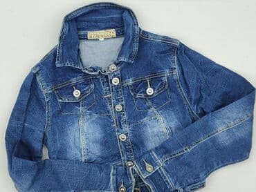 biała marynarka stradivarius: Kurtka jeansowa damska, M — 1