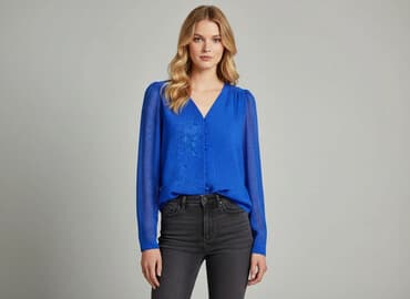 mohito marynarka niebieska: MNG, Bluzka damska, XS — 6