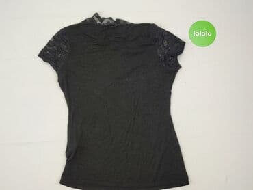 czarne bluzki z krótkim rękawem allegro: Peacocks, T-shirt damski, rozmiar XL — 3